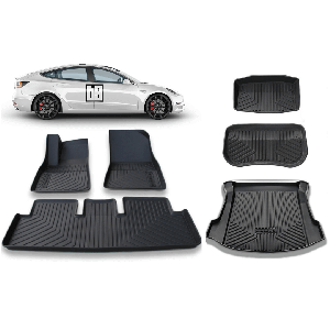 Tesla Model 3 Floor Mats and Cargo Mats Bundle - 3D Extreme Performance